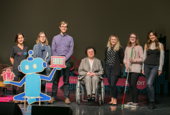 Left to right: Jennifer Rodriguez, Maya Israel, Andy Rasmussen, Daniela Marghitu, Leena Saleh, Meredith Boyce and Shireen Hafeez are part of the 150 organizations signing the CSforALL Accessibility Pledge (CSforALL)