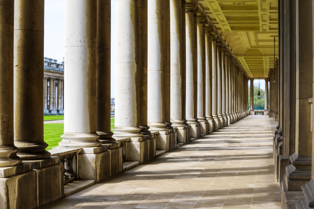 columns at a university