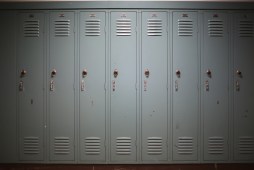 gray lockers