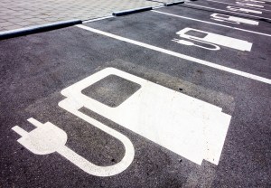 electric vehicle charger ground markings
