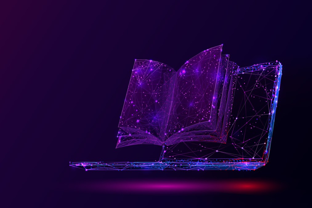 digital book purple