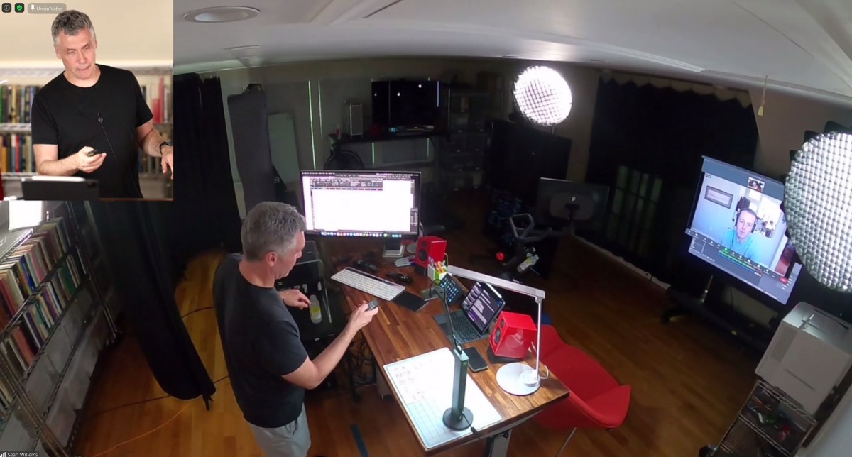University of Tennessee, Knoxville professor Sean Willems gives a remote tour of his home video recording studio