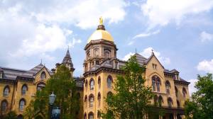 main building at the University of Notre Dame
