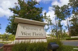 entrance sign at the University of West Florida