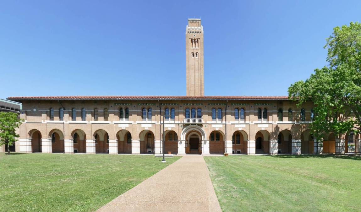 building on Rice University campus