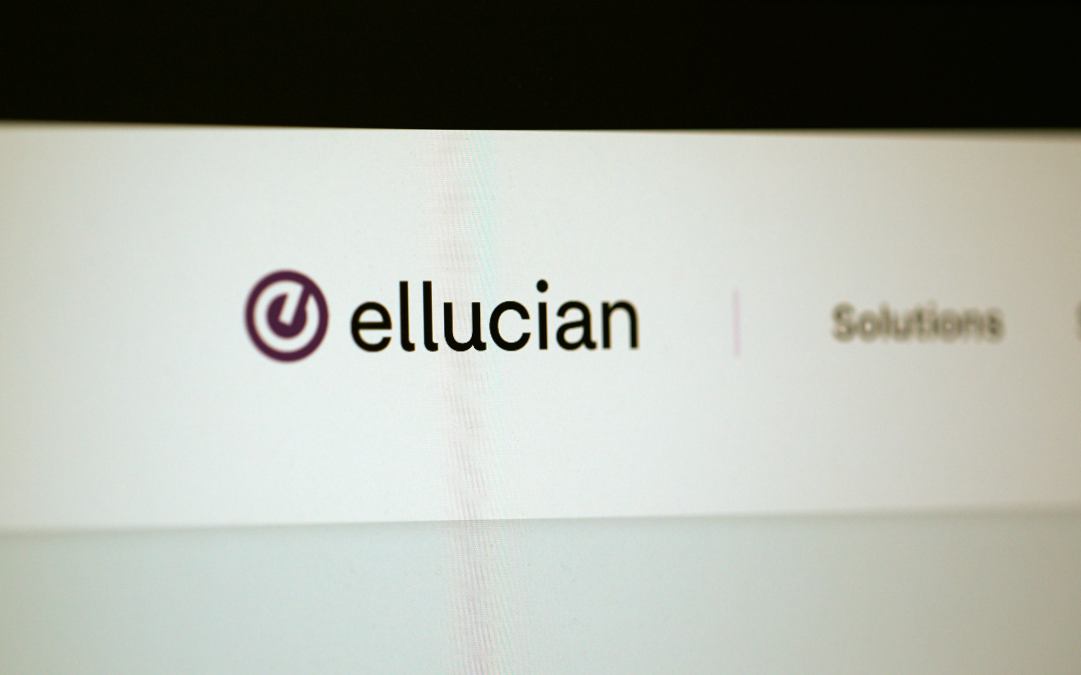 Ellucian logo on a screen