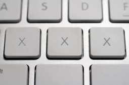 XXX on a keyboard