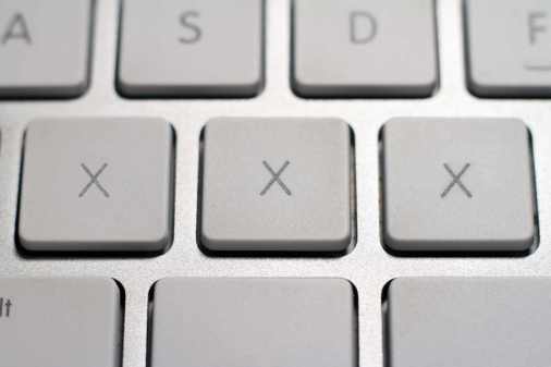 XXX on a keyboard