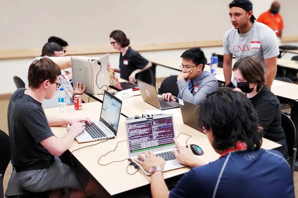 students in a computer lab