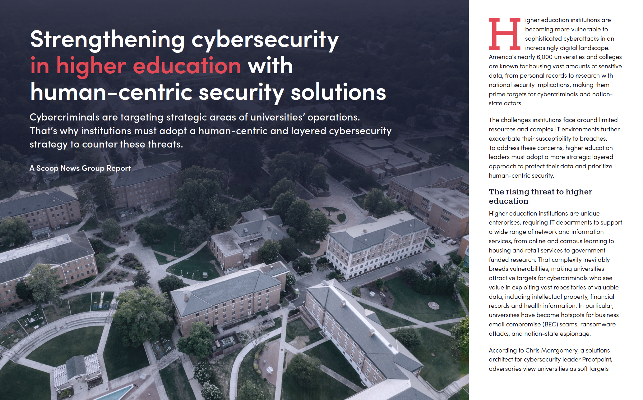 Strengthening cybersecurity in higher education with human-centric security solutions