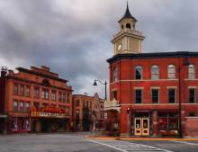 Downtown Hamilton , New York, home of Colgate University