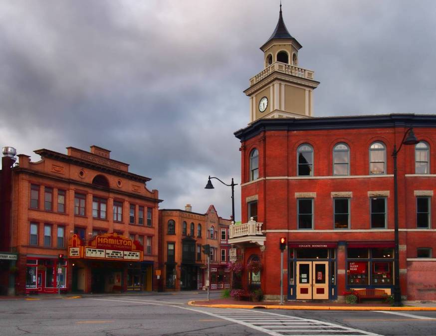 Downtown Hamilton , New York, home of Colgate University