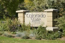Colorado State University sign